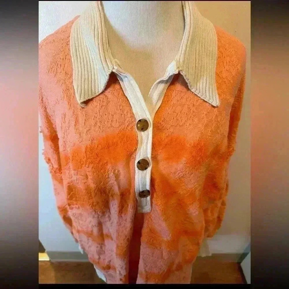 NWT Free People Sunrise Polo size M sold out online and in store - Picture 4 of 10